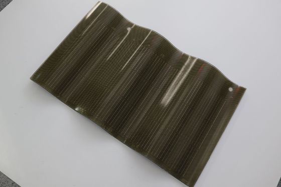 50W カーブタイル BIPV ソーラーパネル レッド ソーラータイル CE 認定 カーブデザイン