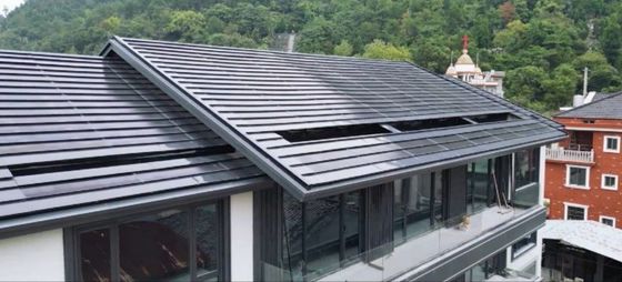 BIPV 統合 モノソーラーパネル 床タイル 再生可能 フラット ソーラータイル 40W