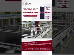 520W BIPV 太陽光モジュール 鋼屋根板 13.36A 最適電流
