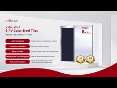 美しい屋根の日陰装置のための520W色鋼BIPVタイルモジュール