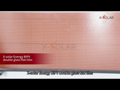 オレンジ ダブルガラス フラットソーラータイル モジュール 120Wソーラーパネル マックスフューズ電流 25A