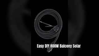 Easy 800W バルコニーソーラーキット軽量フレキシブルパネル